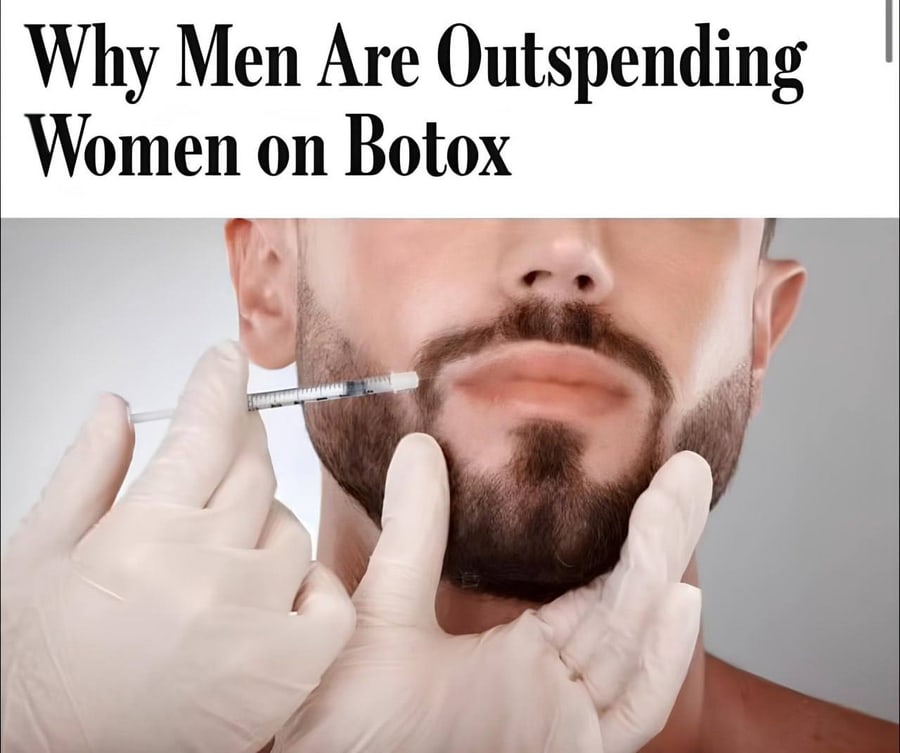 Men in the US spend more on Botox than women