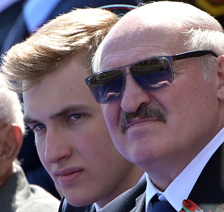 Сын Лукашенко стал звездой Интернета после парада Победы