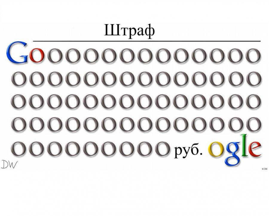 Россия нарисовала Google астрономический долг